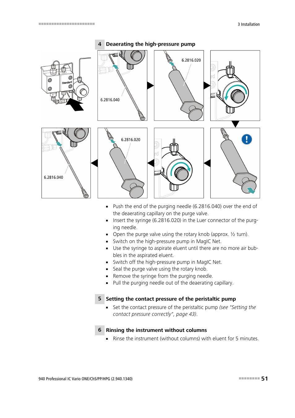 Metrohm 940 Professional IC Vario ONE/ChS/PP/HPG User Manual | Page 59 / 120