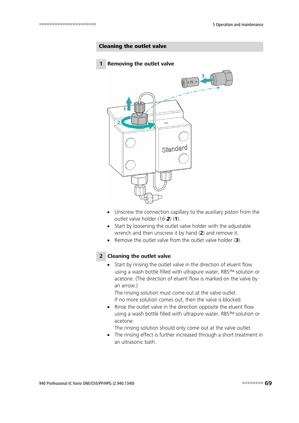 Metrohm 940 Professional IC Vario ONE/ChS/PP/HPG User Manual | Page 77 / 120