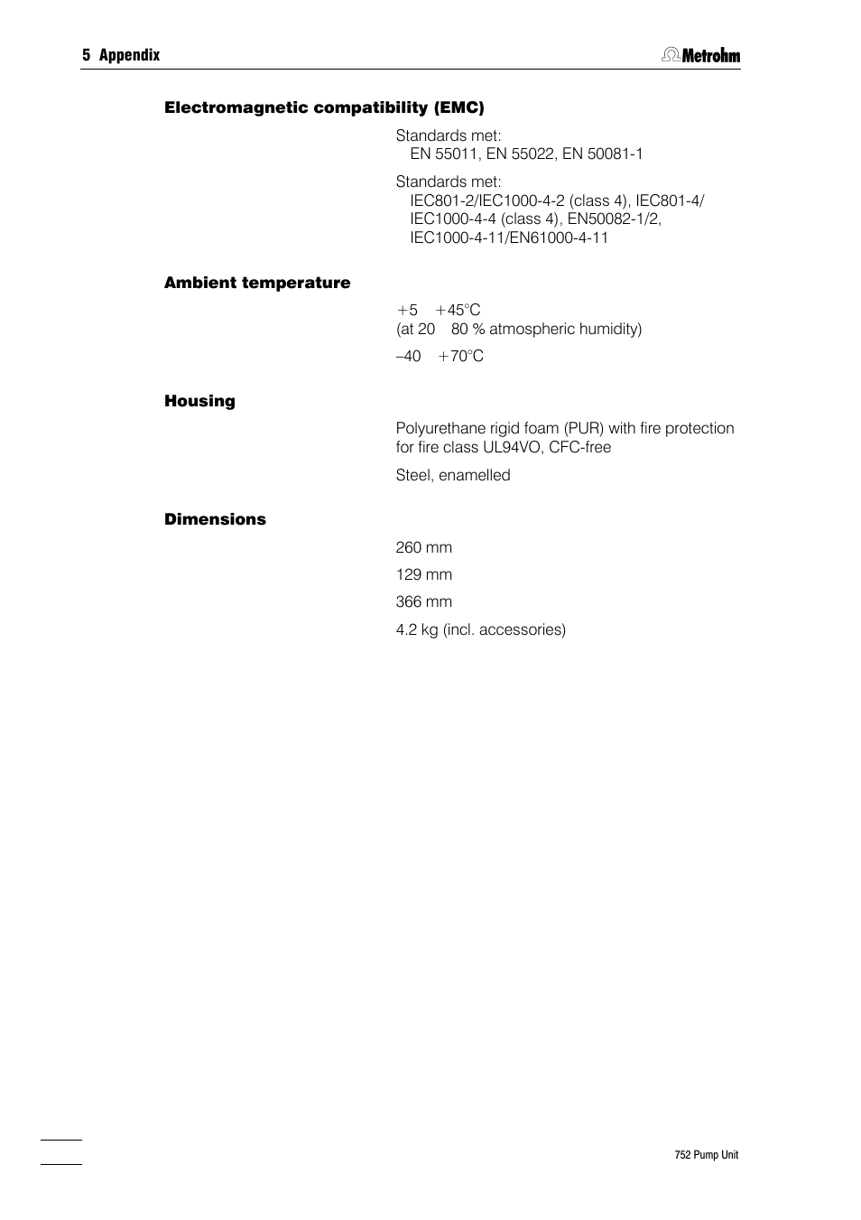 Metrohm 752 Pump Unit User Manual | Page 23 / 29