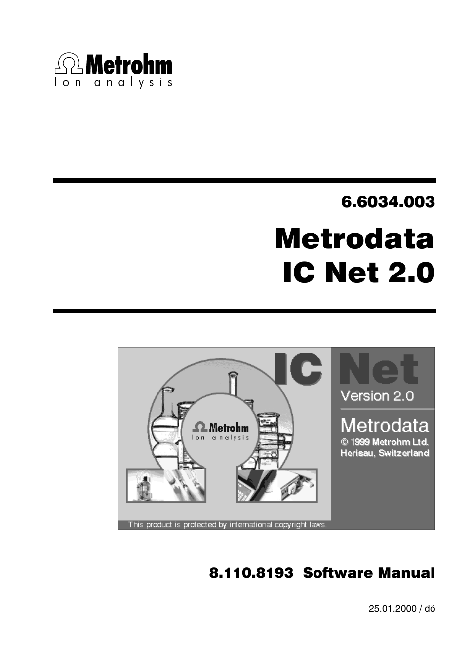 Metrohm IC Net 2.0 User Manual | 196 pages