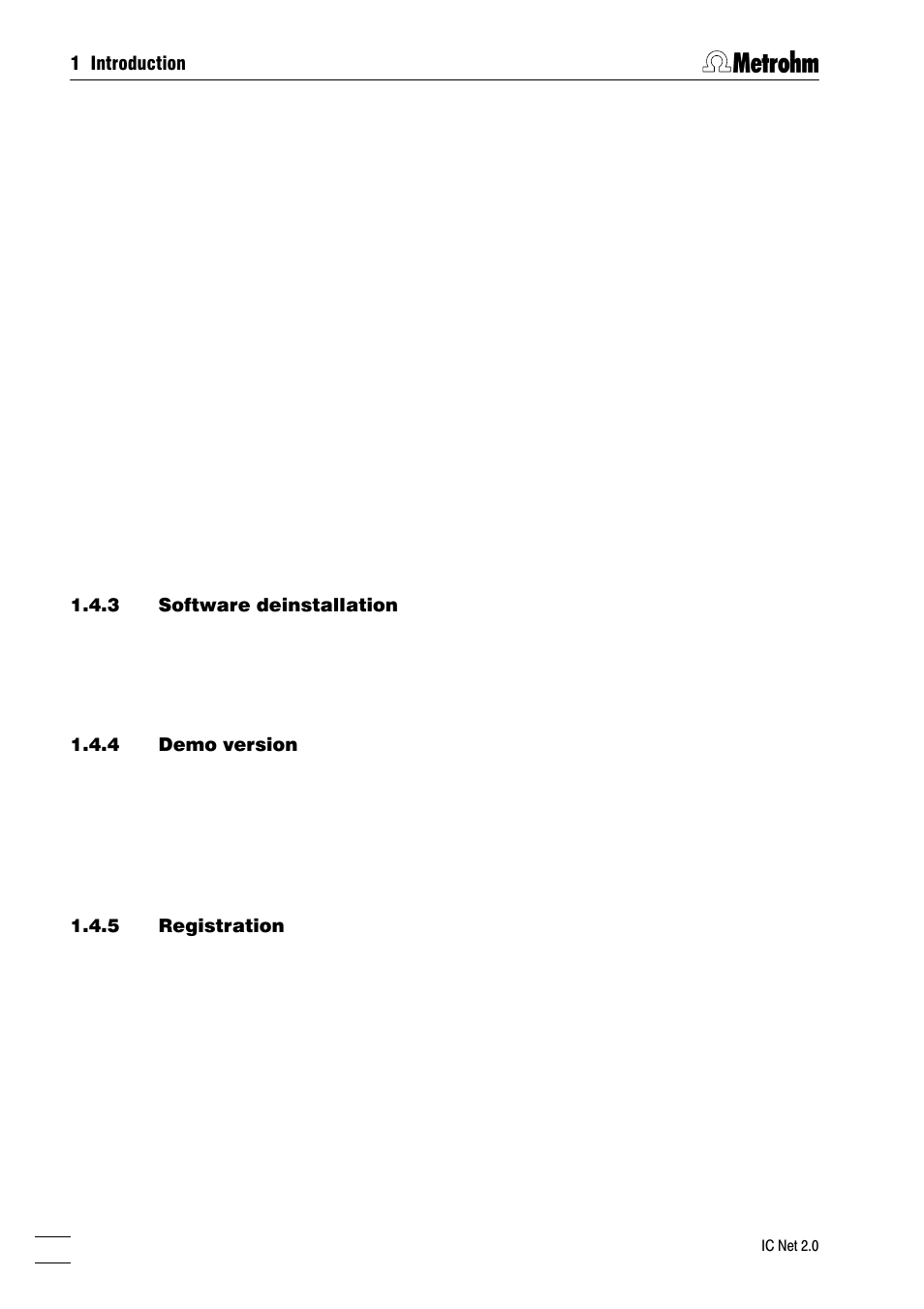 Metrohm IC Net 2.0 User Manual | Page 12 / 196