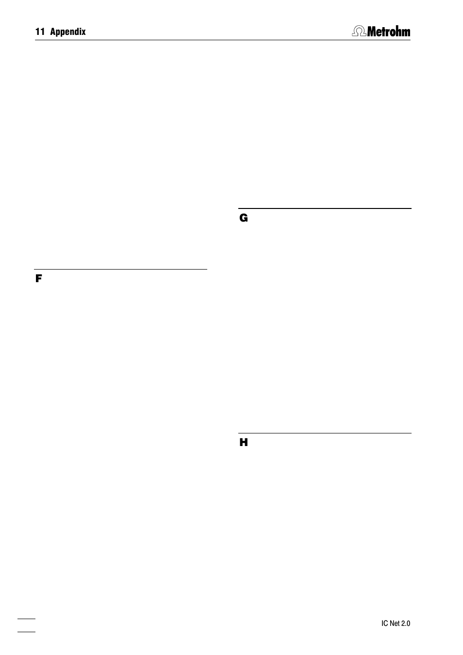 11 appendix | Metrohm IC Net 2.0 User Manual | Page 190 / 196