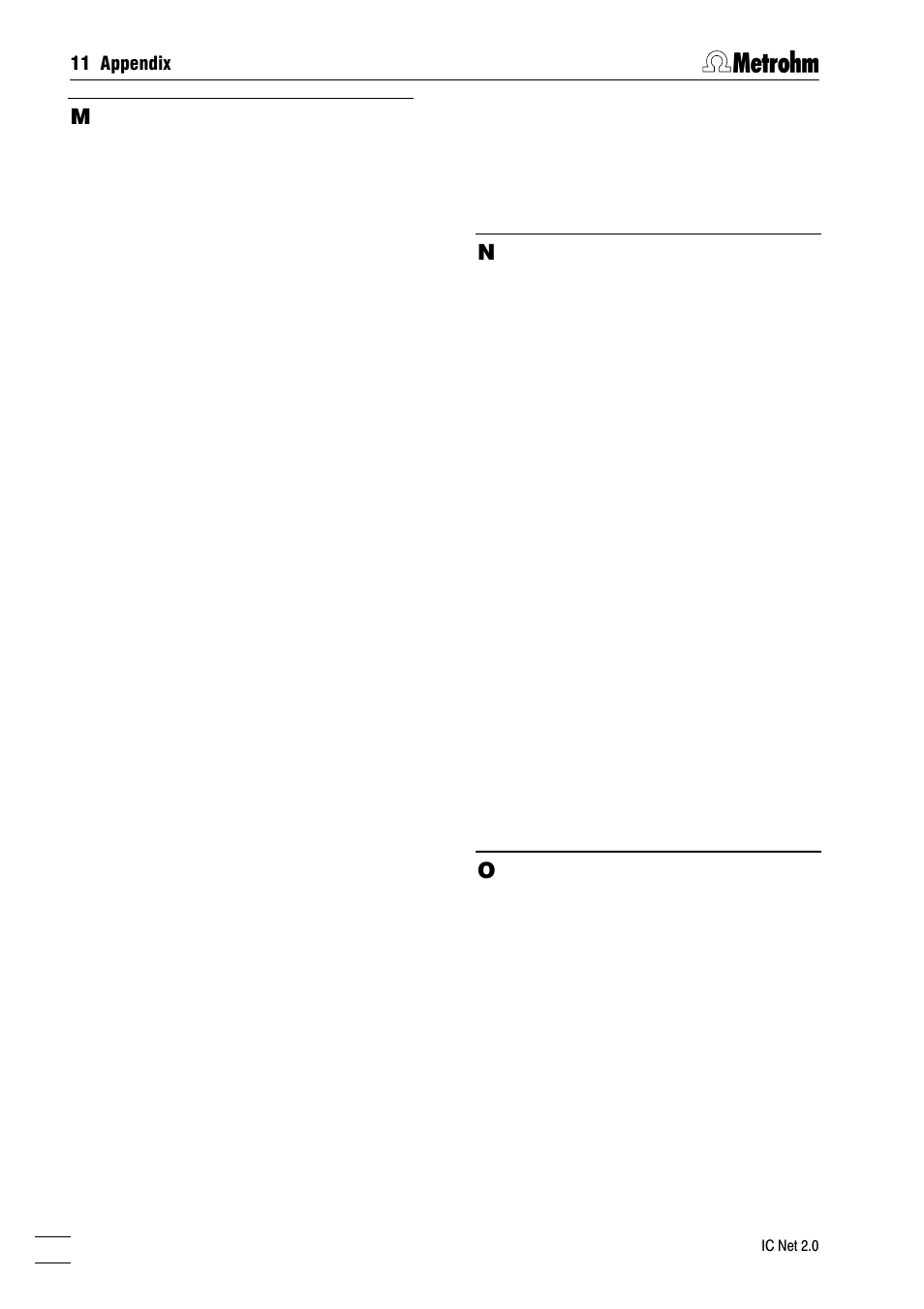 11 appendix | Metrohm IC Net 2.0 User Manual | Page 192 / 196