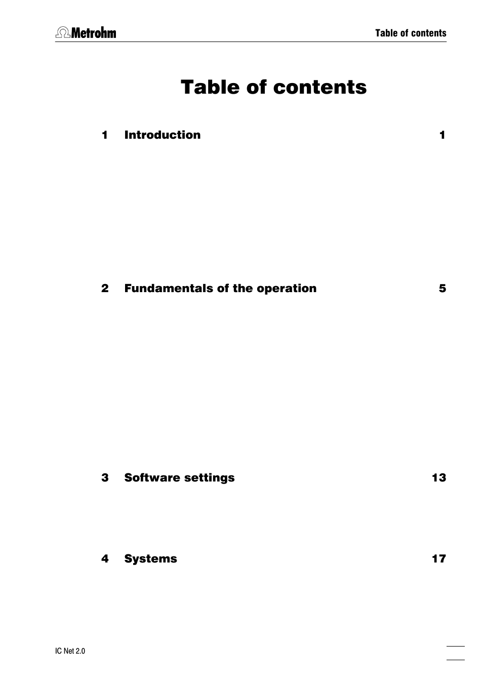 Metrohm IC Net 2.0 User Manual | Page 3 / 196