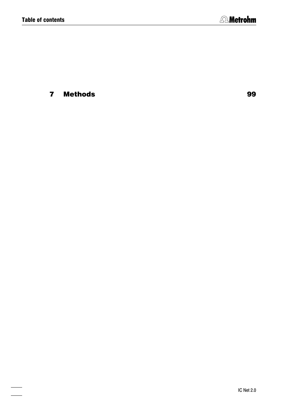 Metrohm IC Net 2.0 User Manual | Page 6 / 196