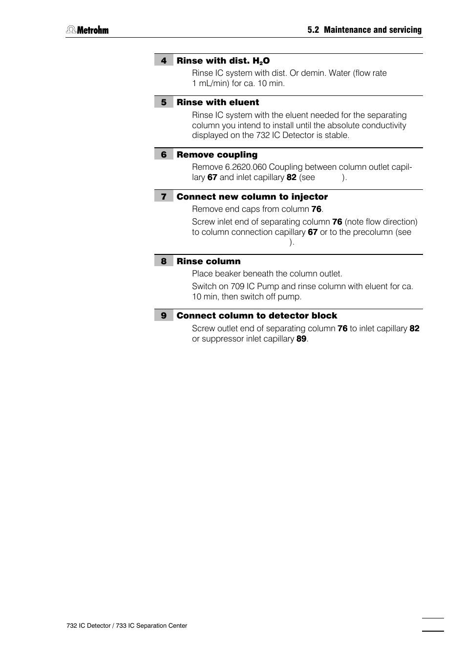 Metrohm 732 IC Detector User Manual | Page 146 / 223