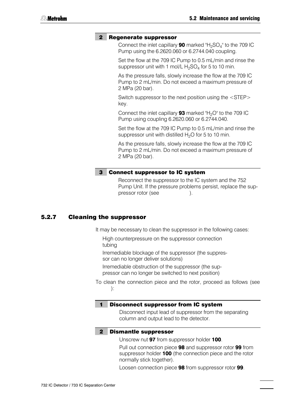 Metrohm 732 IC Detector User Manual | Page 148 / 223