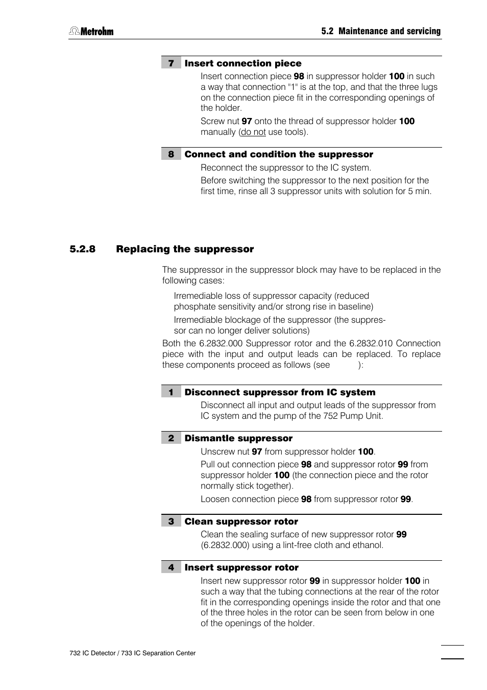 Metrohm 732 IC Detector User Manual | Page 150 / 223