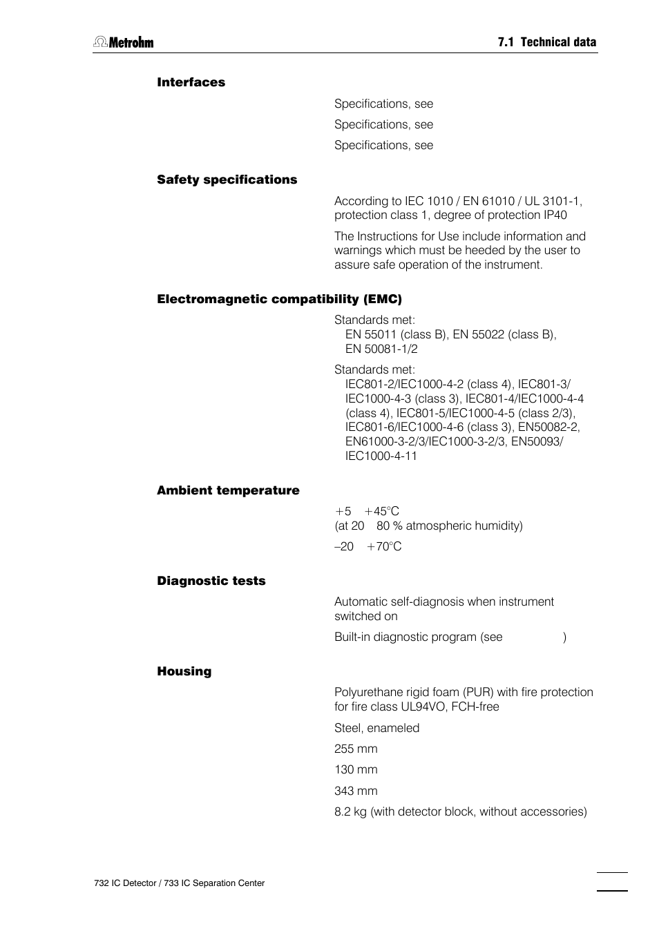 Metrohm 732 IC Detector User Manual | Page 198 / 223