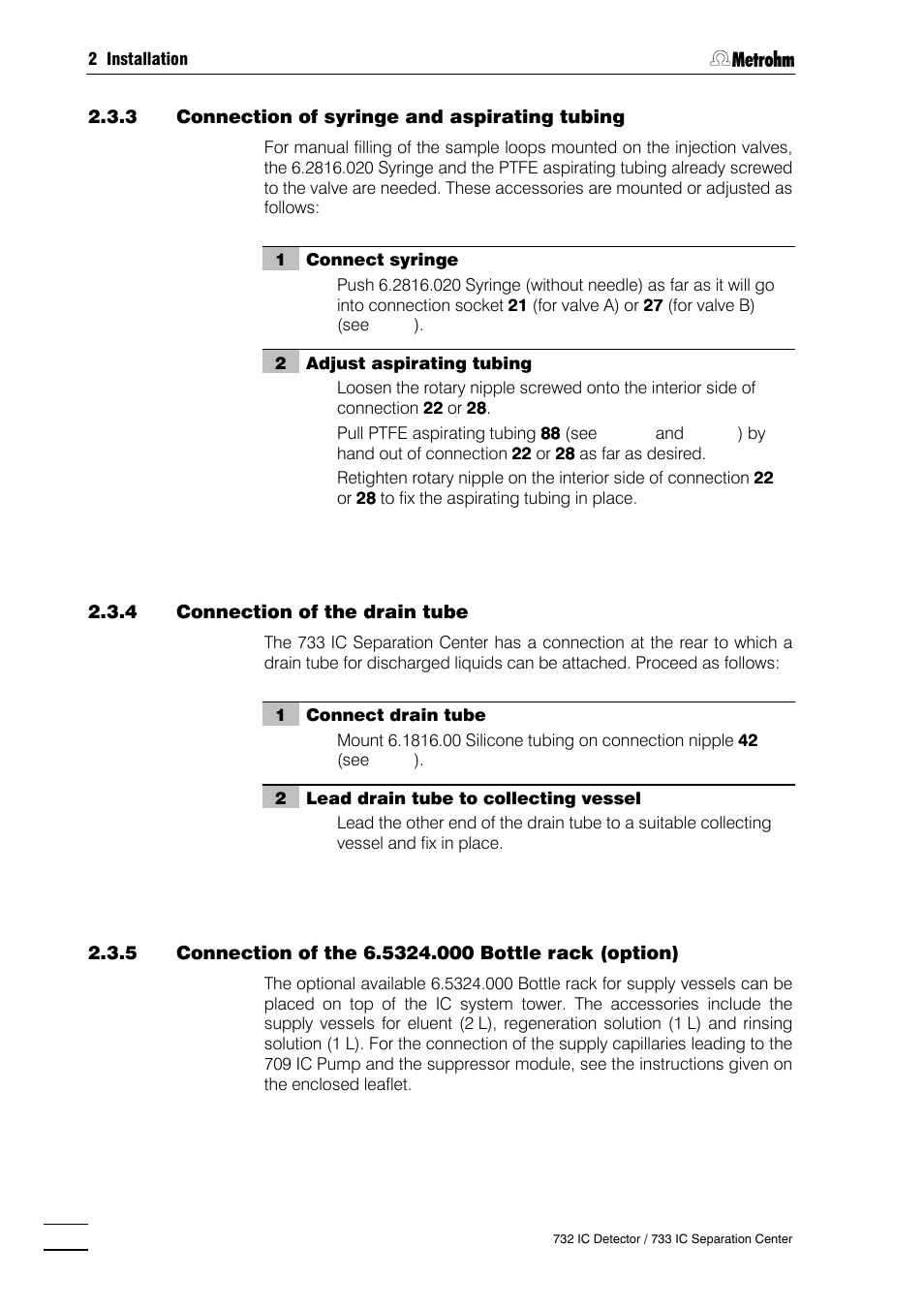 Metrohm 732 IC Detector User Manual | Page 23 / 223