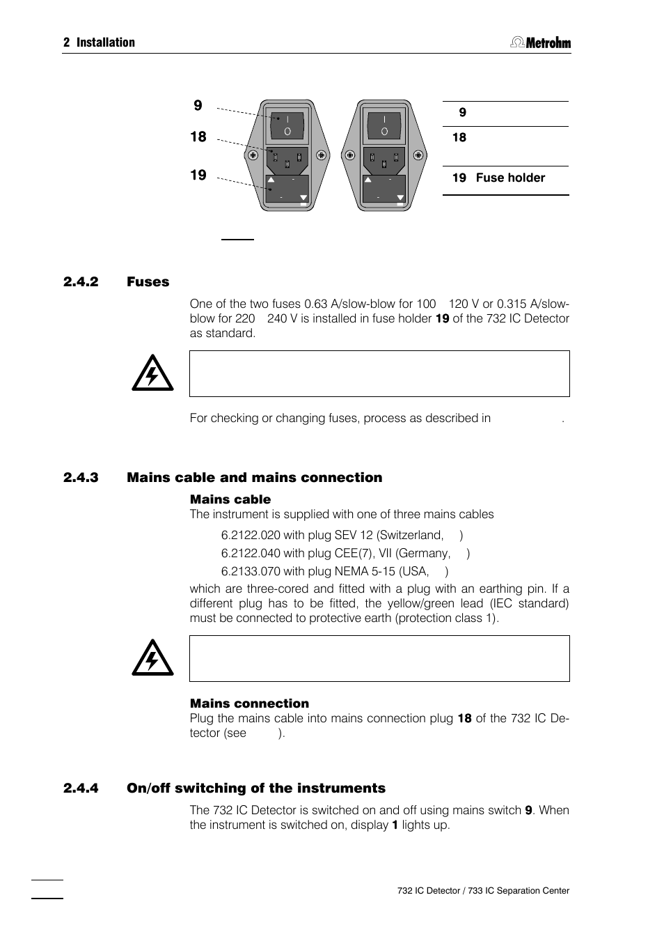 Metrohm 732 IC Detector User Manual | Page 25 / 223