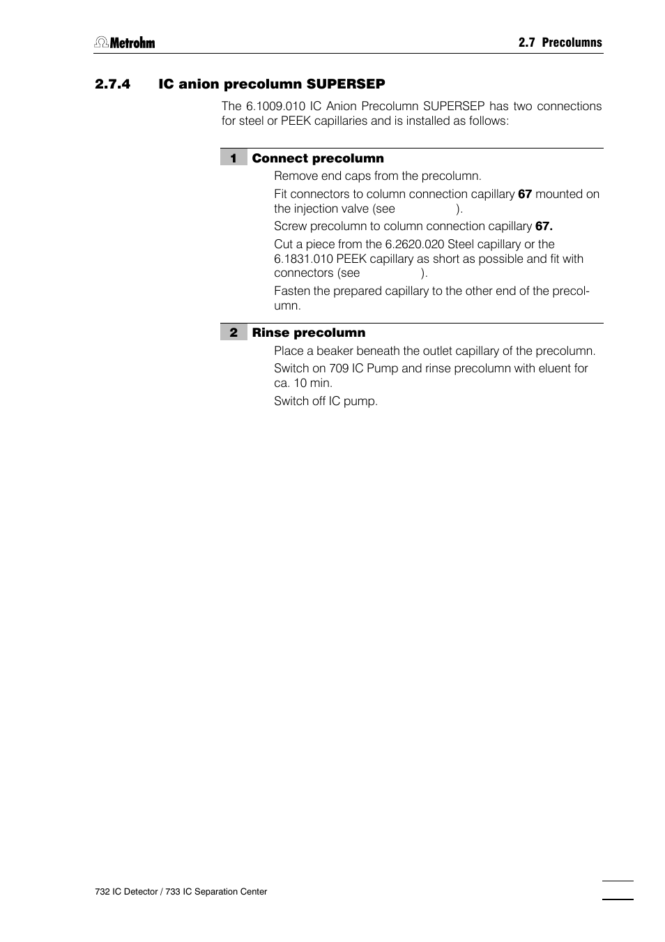 Metrohm 732 IC Detector User Manual | Page 38 / 223