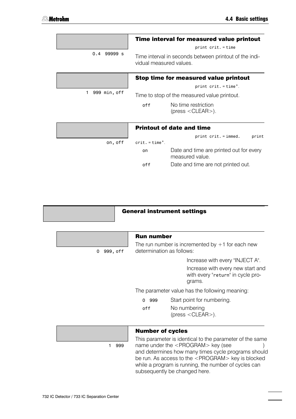 Metrohm 732 IC Detector User Manual | Page 98 / 223