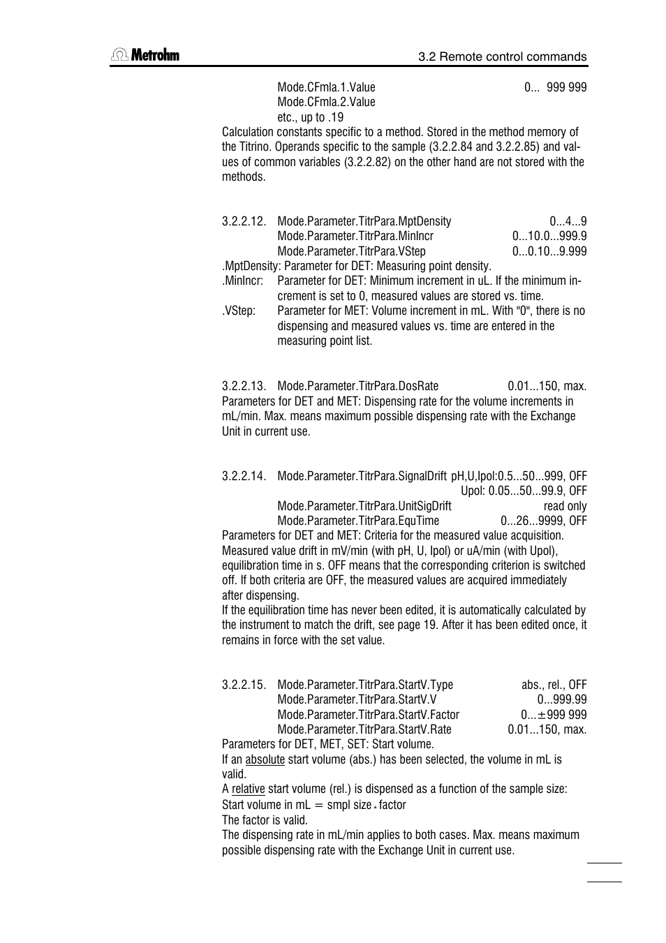 Metrohm 785 DMP Titrino User Manual | Page 102 / 182