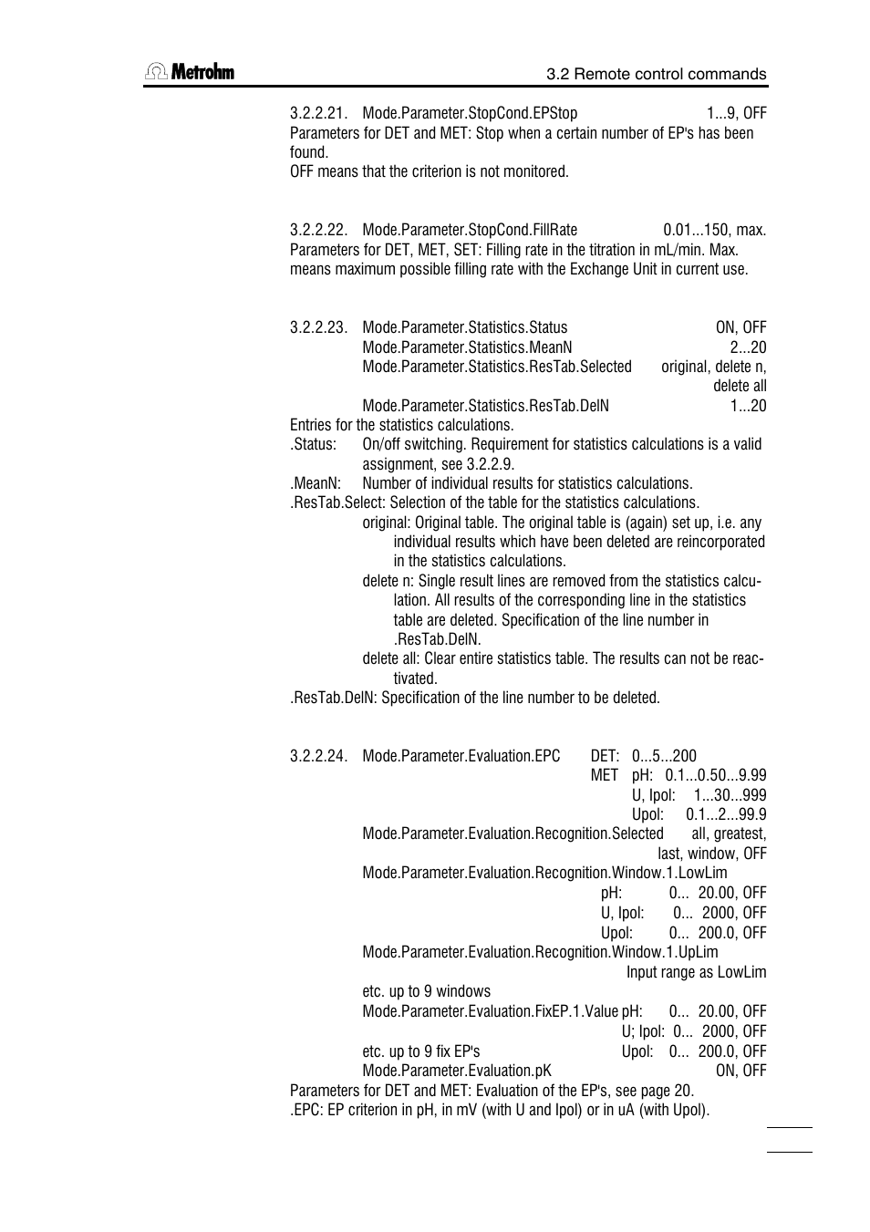 Metrohm 785 DMP Titrino User Manual | Page 104 / 182