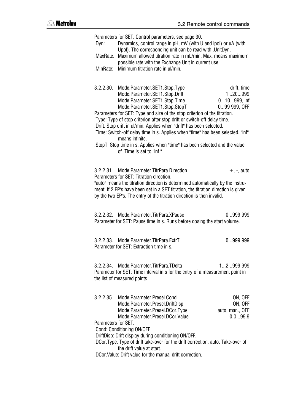 Metrohm 785 DMP Titrino User Manual | Page 106 / 182