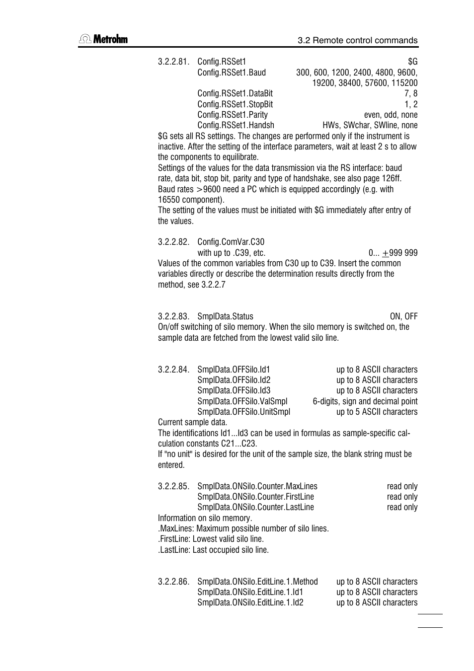 Metrohm 785 DMP Titrino User Manual | Page 114 / 182