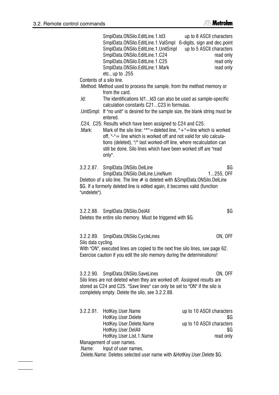 Metrohm 785 DMP Titrino User Manual | Page 115 / 182