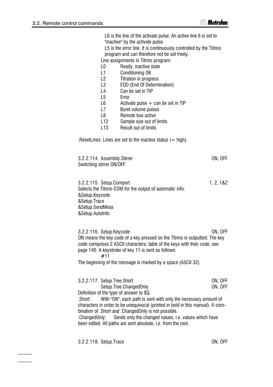 Metrohm 785 DMP Titrino User Manual | Page 123 / 182