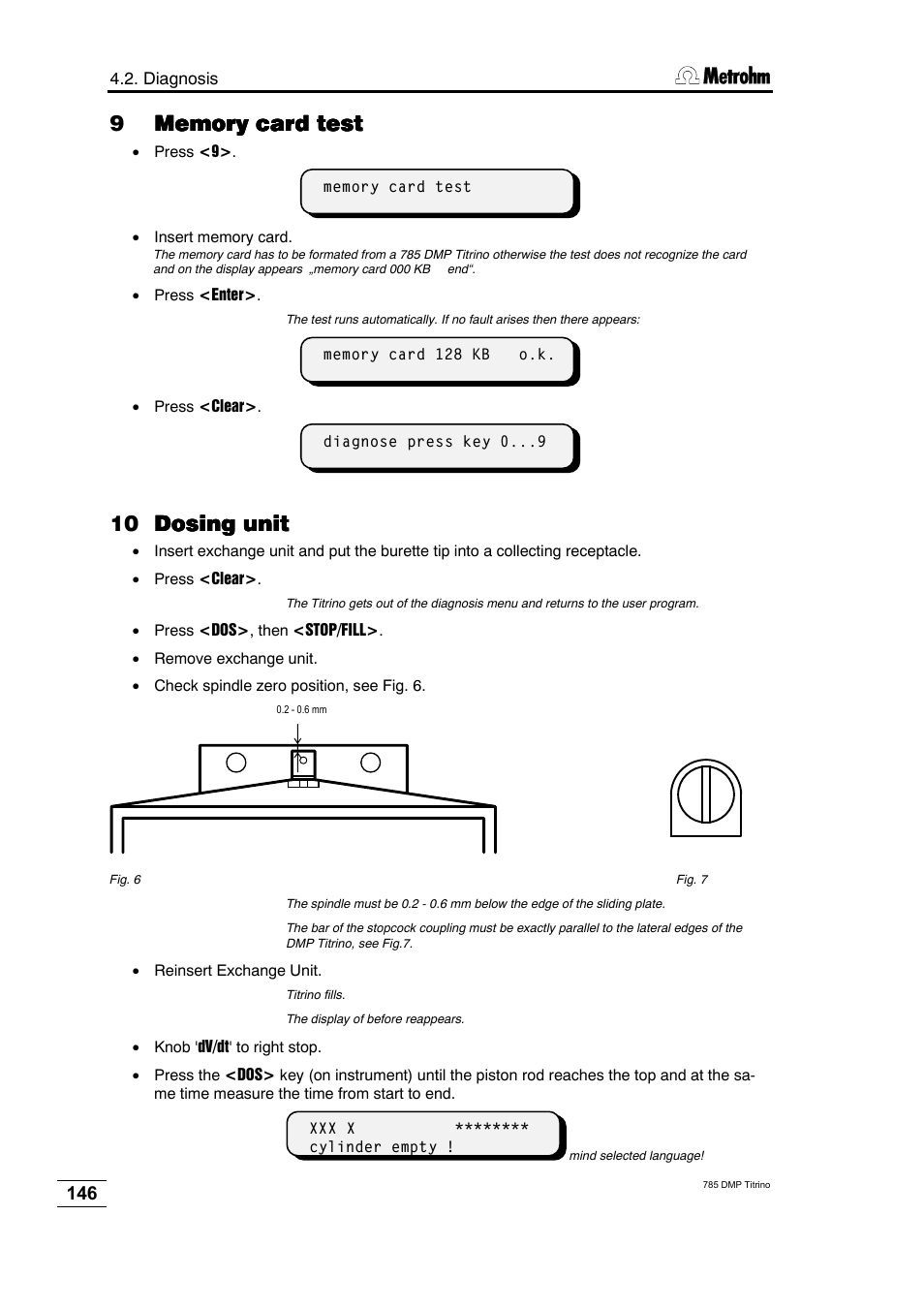 10 dosing unit dosing unit dosing unit dosing unit | Metrohm 785 DMP Titrino User Manual | Page 149 / 182