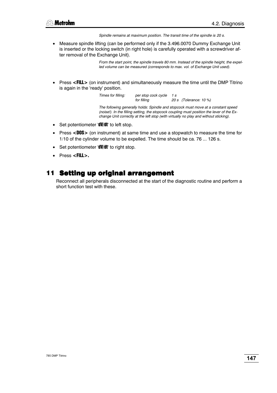 Metrohm 785 DMP Titrino User Manual | Page 150 / 182