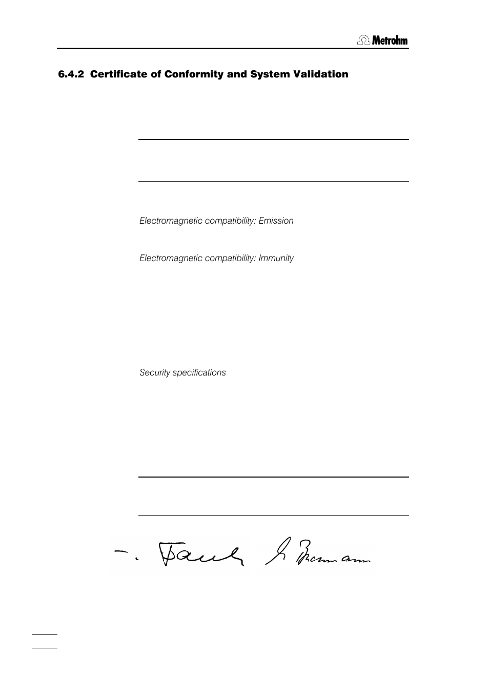 Metrohm 785 DMP Titrino User Manual | Page 173 / 182