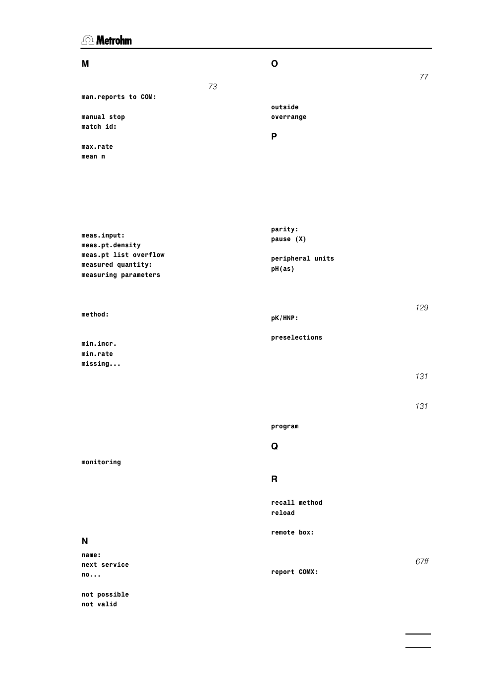 Metrohm 785 DMP Titrino User Manual | Page 180 / 182