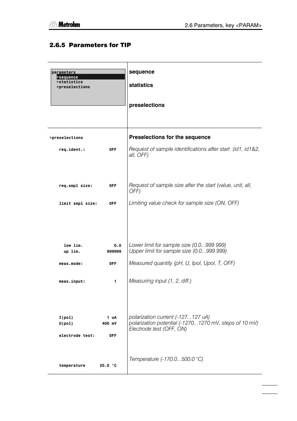 Metrohm 785 DMP Titrino User Manual | Page 40 / 182