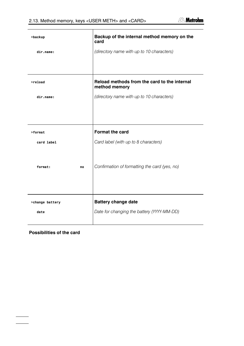 Metrohm 785 DMP Titrino User Manual | Page 59 / 182