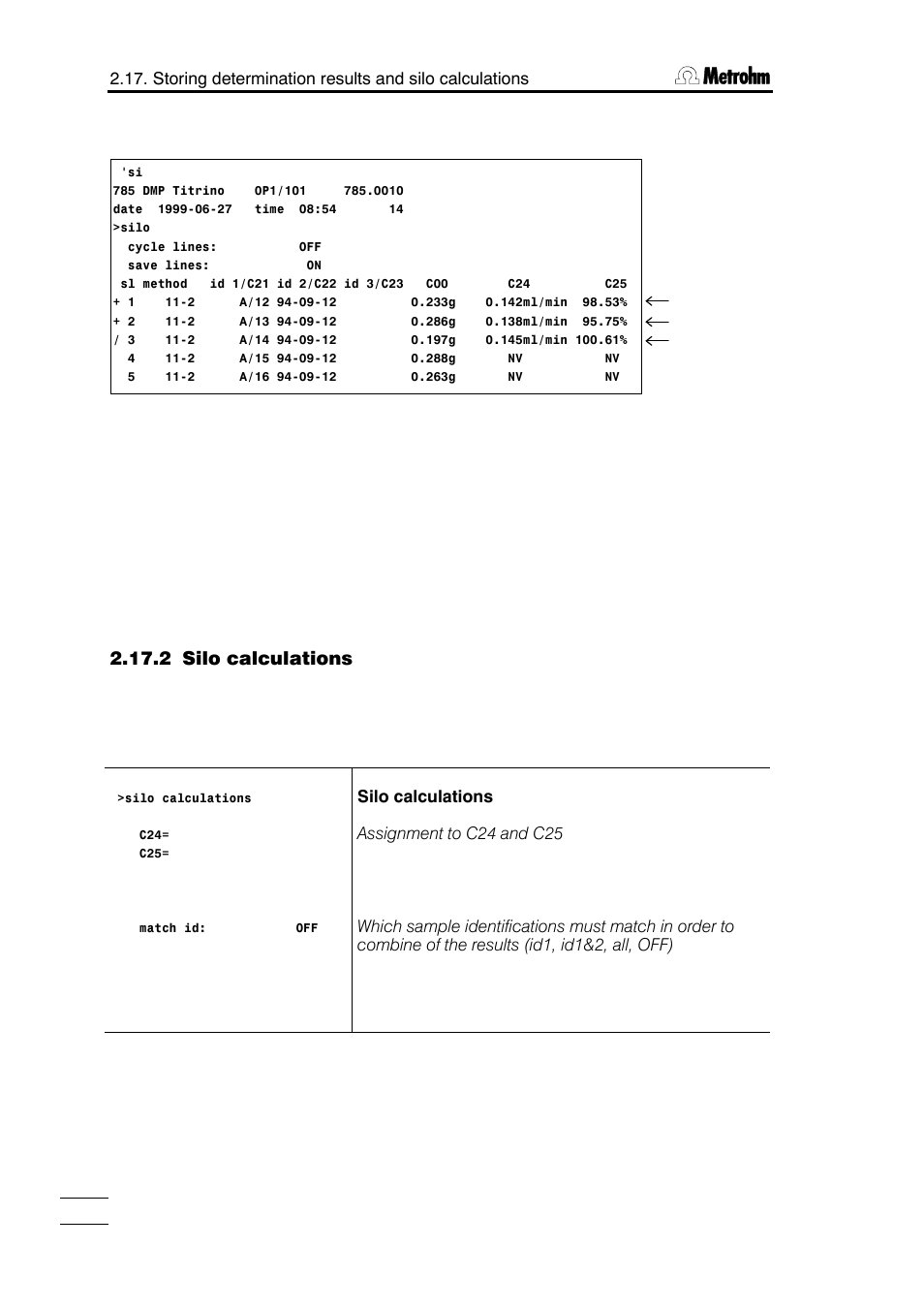 Metrohm 785 DMP Titrino User Manual | Page 67 / 182