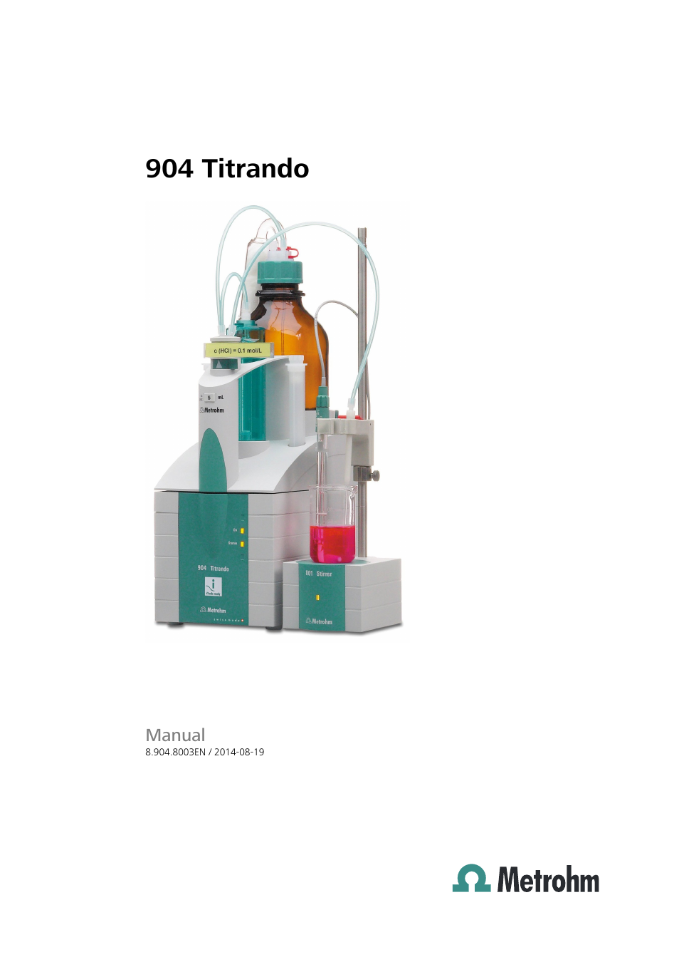 Metrohm 904 Titrando User Manual | 58 pages