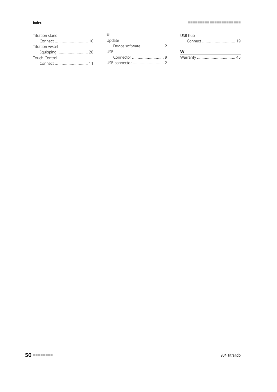 Metrohm 904 Titrando User Manual | Page 58 / 58