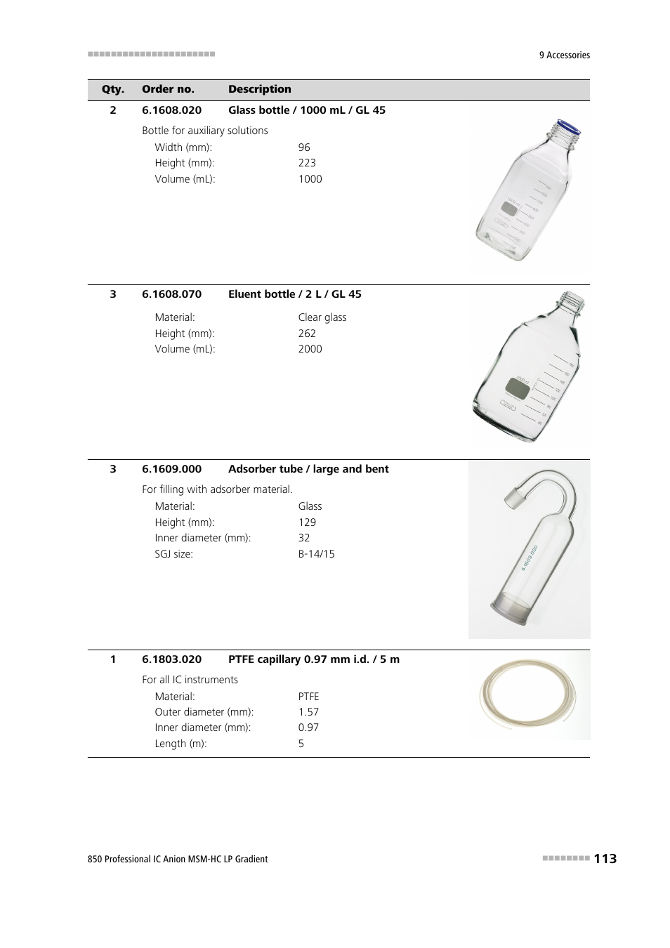 Metrohm 850 Professional IC Anion MSM-HC - LP-Gradient User Manual | Page 123 / 140