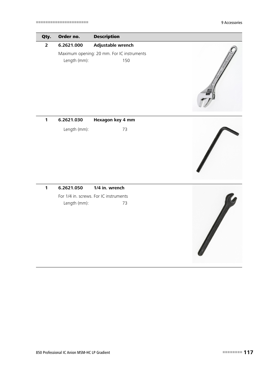 Metrohm 850 Professional IC Anion MSM-HC - LP-Gradient User Manual | Page 127 / 140