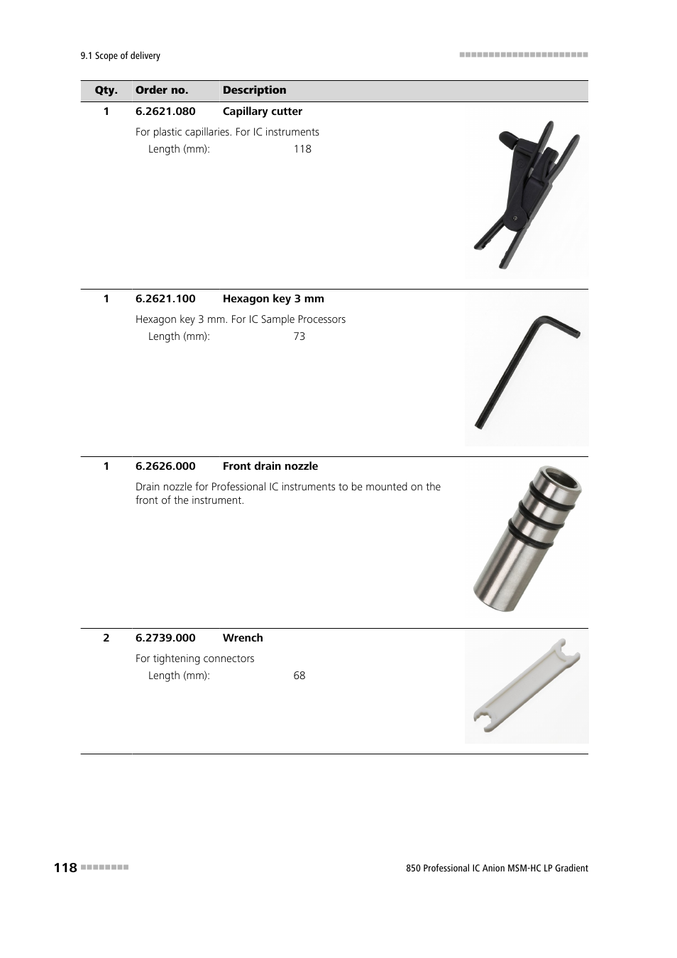 Metrohm 850 Professional IC Anion MSM-HC - LP-Gradient User Manual | Page 128 / 140