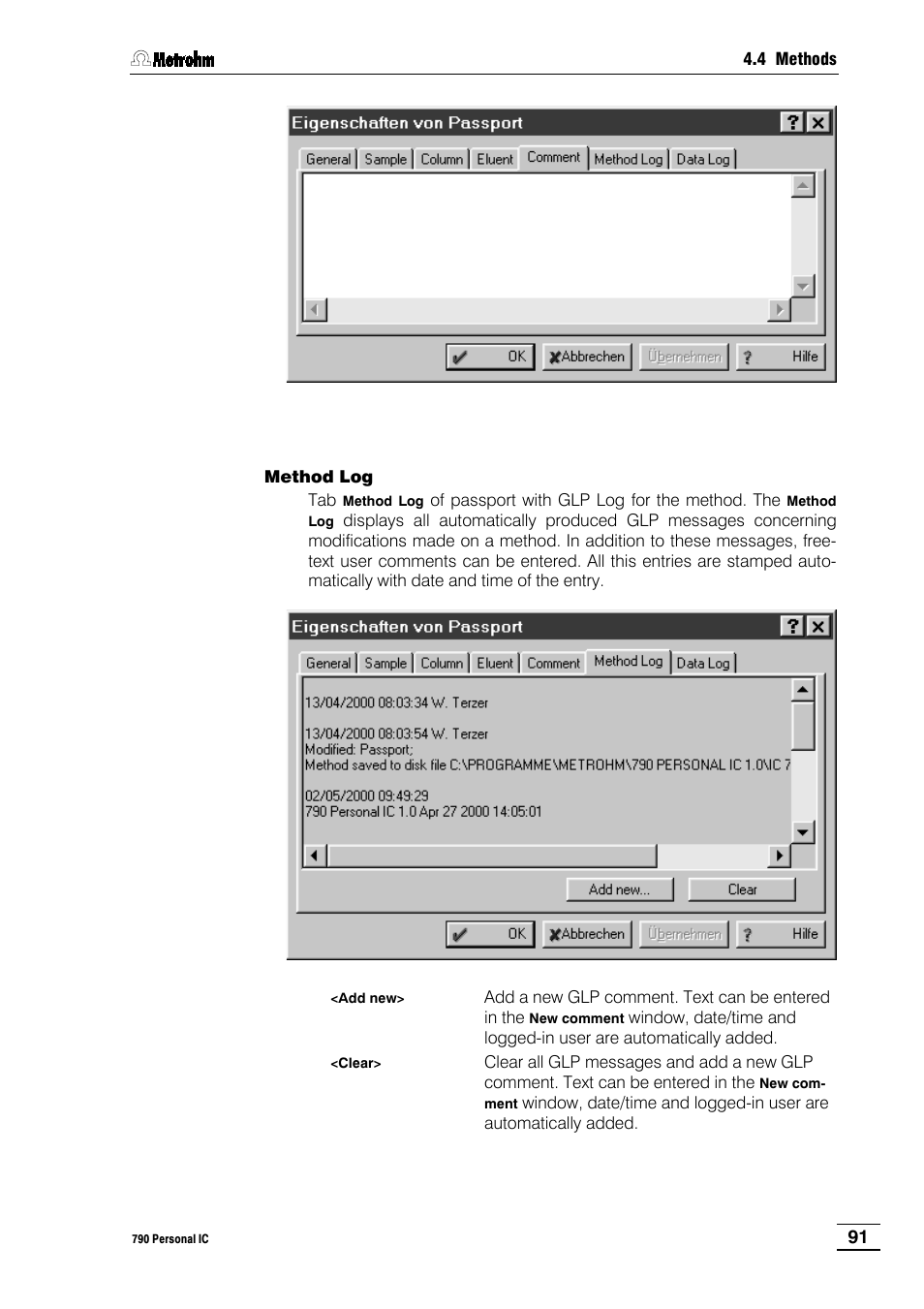 Metrohm 790 Personal IC User Manual | Page 100 / 207