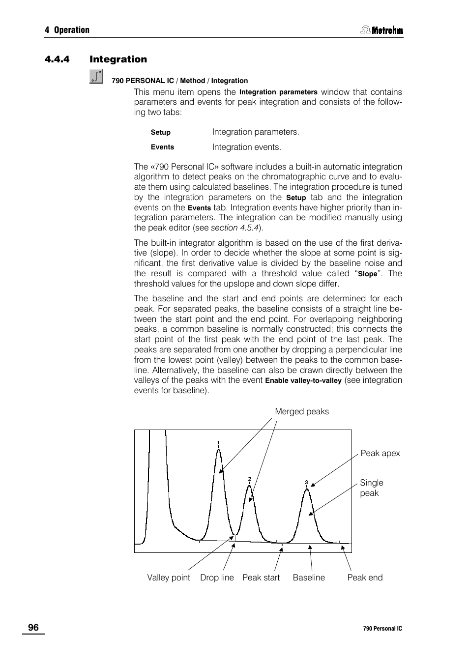 4 integration | Metrohm 790 Personal IC User Manual | Page 105 / 207