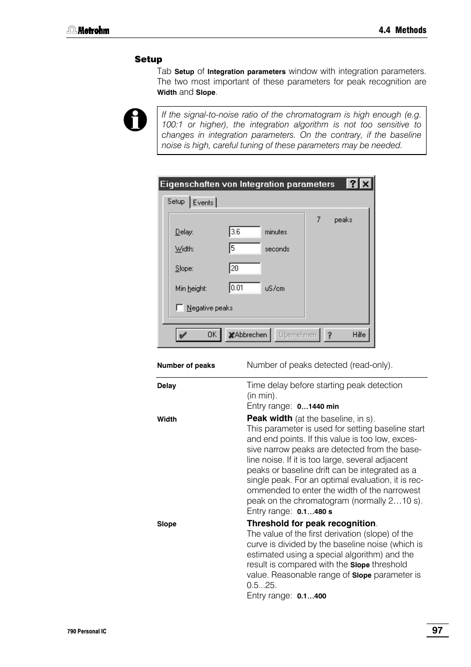 Metrohm 790 Personal IC User Manual | Page 106 / 207