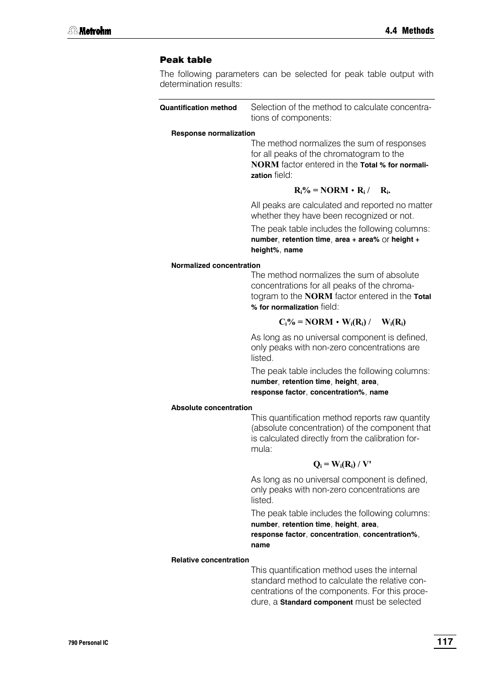 Metrohm 790 Personal IC User Manual | Page 126 / 207