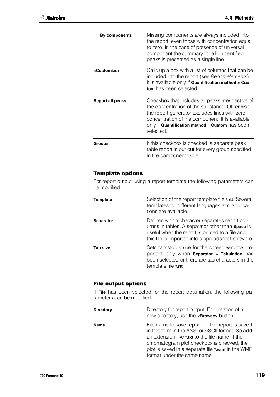 Metrohm 790 Personal IC User Manual | Page 128 / 207