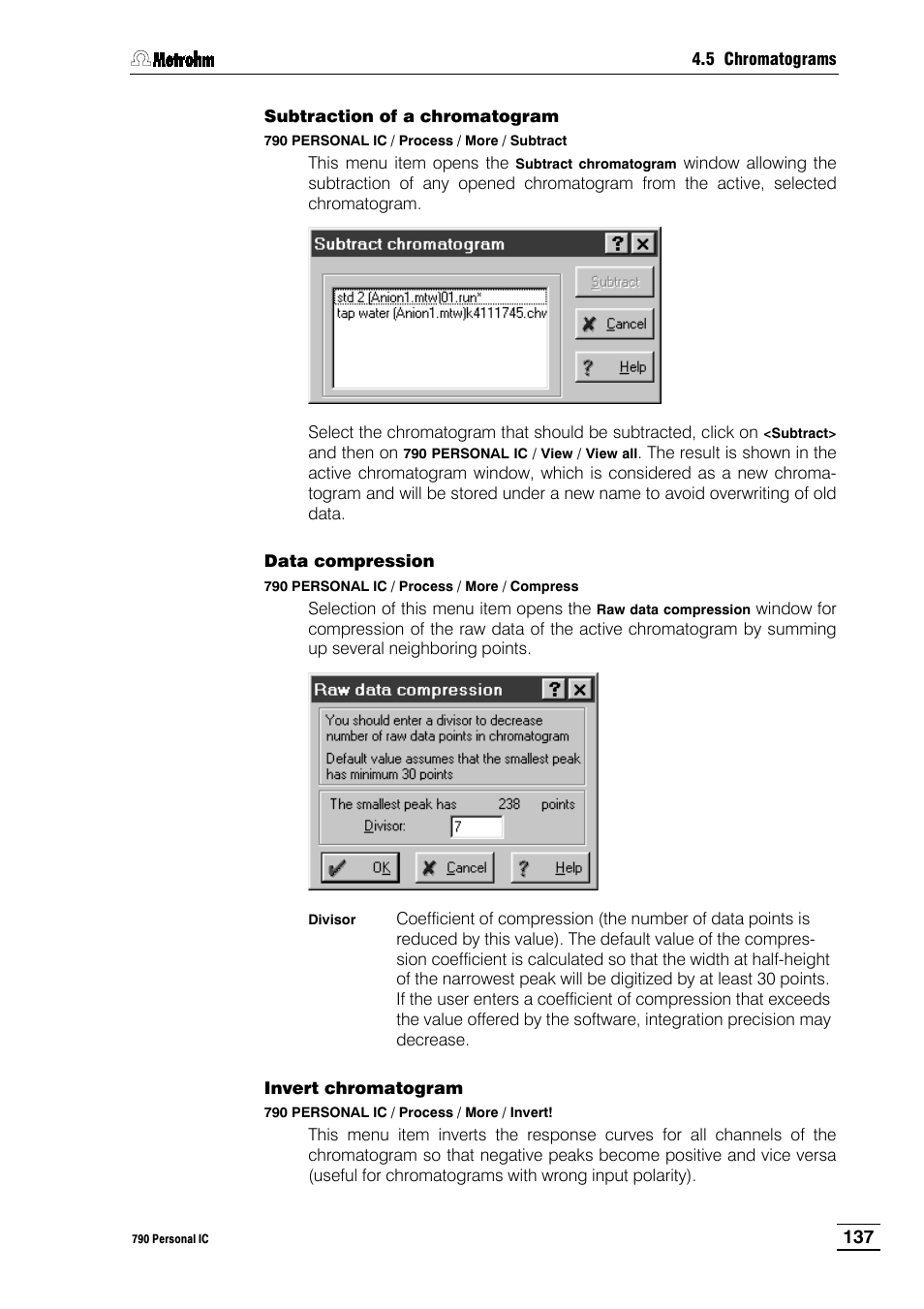 Metrohm 790 Personal IC User Manual | Page 146 / 207