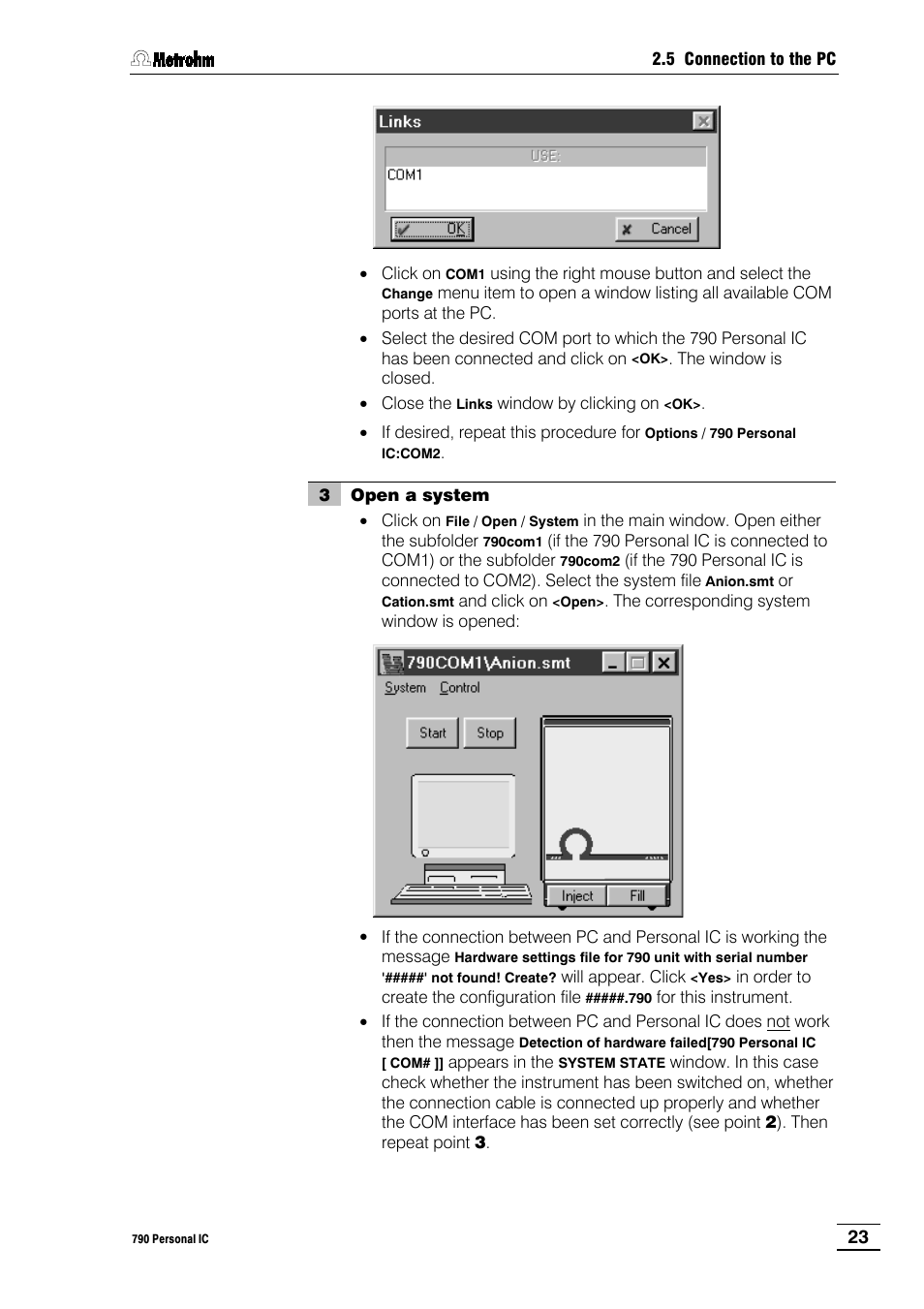 Metrohm 790 Personal IC User Manual | Page 32 / 207