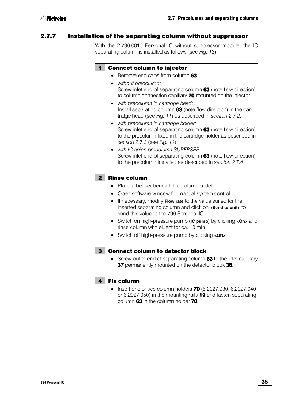 Metrohm 790 Personal IC User Manual | Page 44 / 207