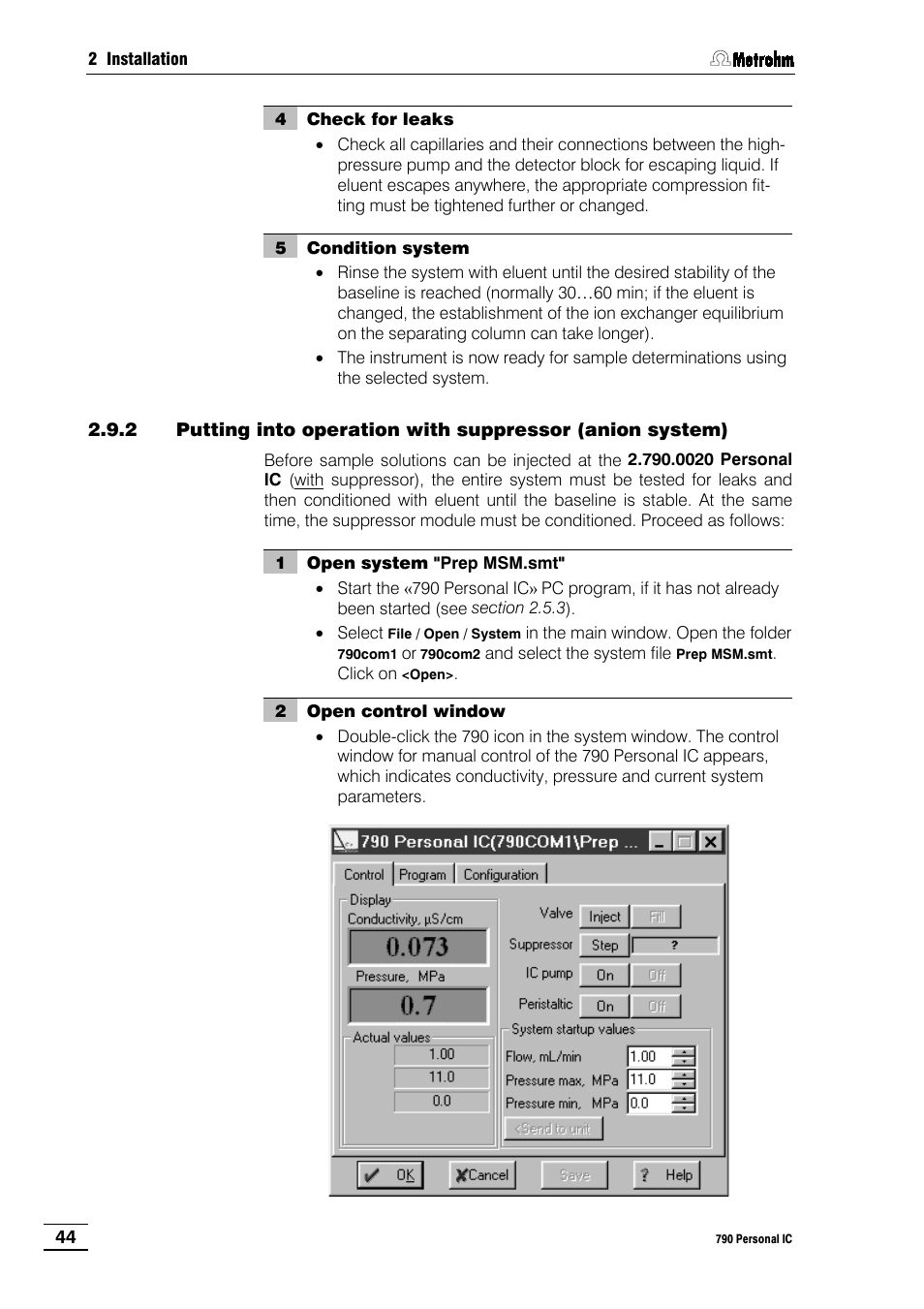 Metrohm 790 Personal IC User Manual | Page 53 / 207