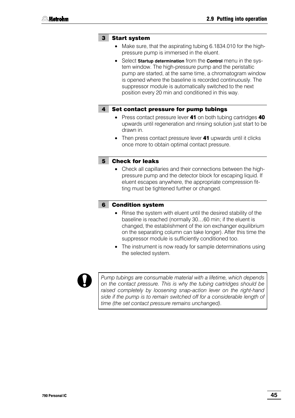 Metrohm 790 Personal IC User Manual | Page 54 / 207