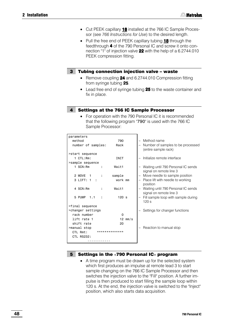 Metrohm 790 Personal IC User Manual | Page 57 / 207