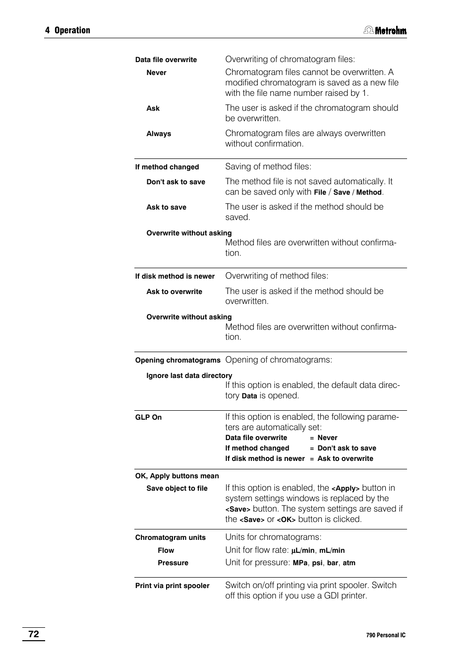 Metrohm 790 Personal IC User Manual | Page 81 / 207
