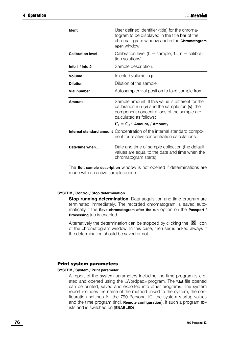 Metrohm 790 Personal IC User Manual | Page 85 / 207