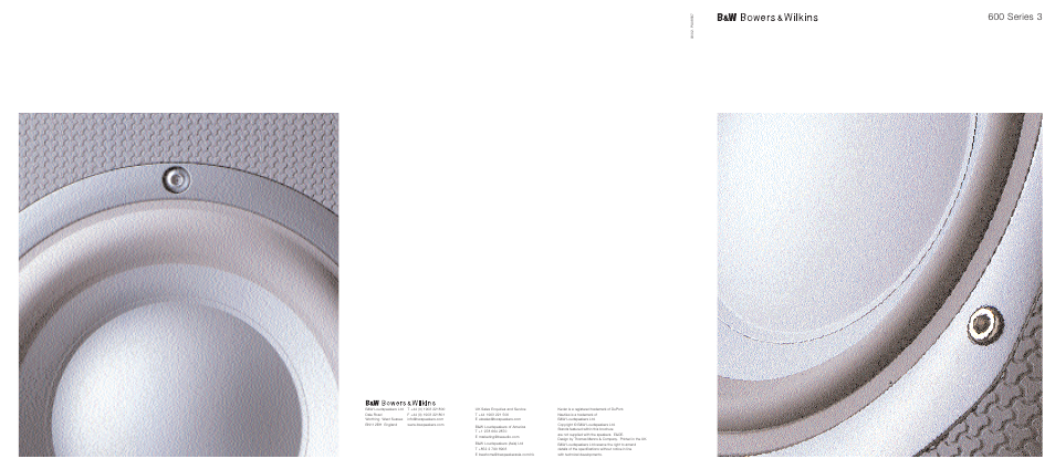 Bowers & Wilkins 600 Series 3 User Manual | 14 pages