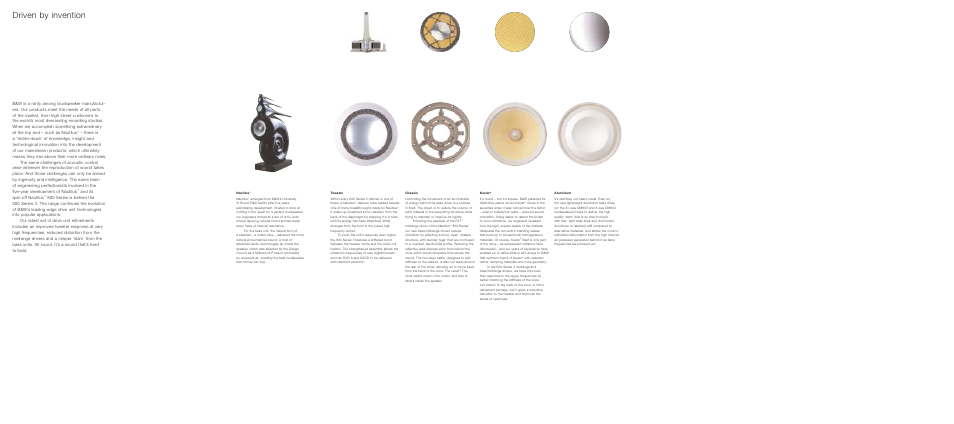 Driven by invention | Bowers & Wilkins 600 Series 3 User Manual | Page 3 / 14